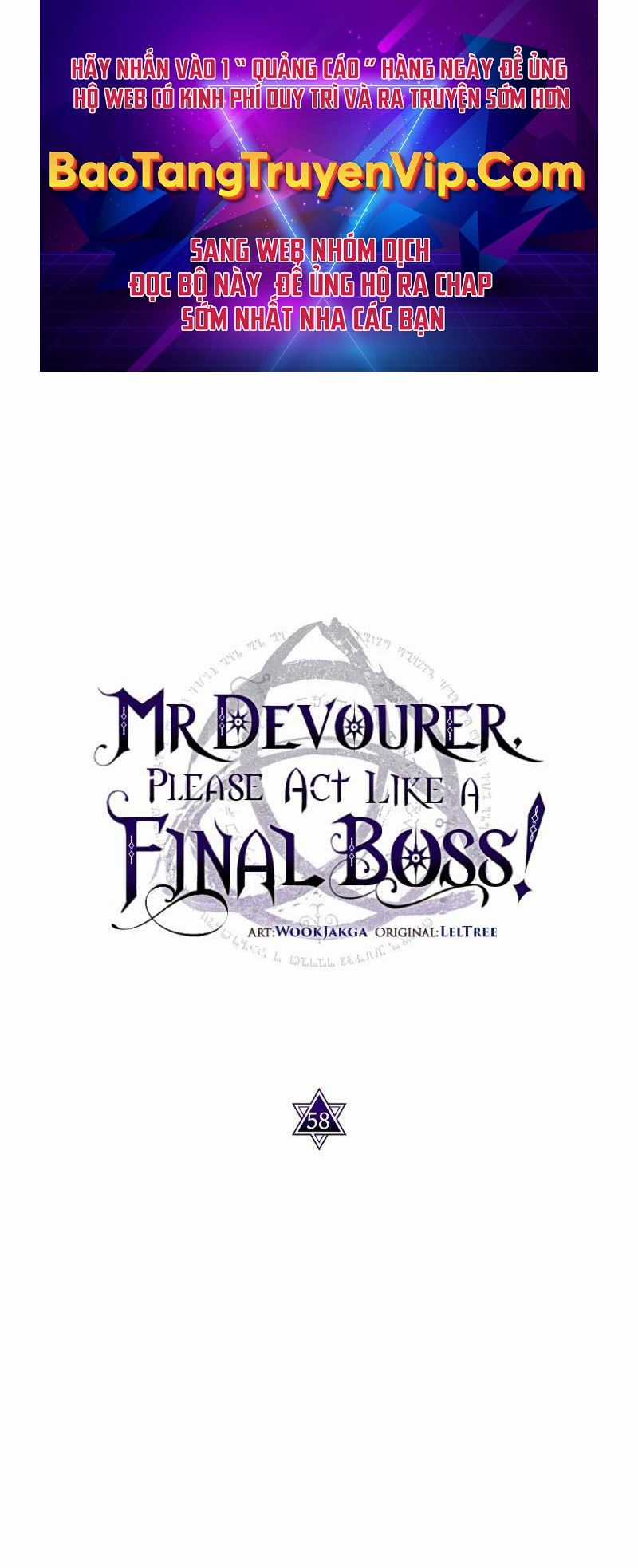 Hãy Hành Động Như Một Boss Đi Ngài Mr Devourer Chapter 58 trang 1