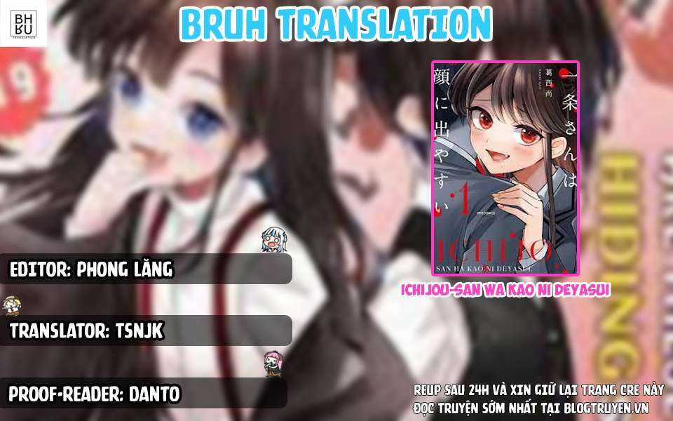 Hiện Hết Lên Mặt Cậu Rồi Kìa, Ichijou-San! Chapter 1 trang 0