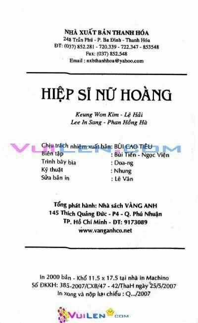 Hiệp Sĩ Nữ Hoàng Chapter 12 trang 1