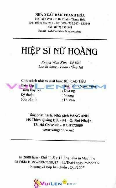 Hiệp Sĩ Nữ Hoàng Chapter 15 trang 1