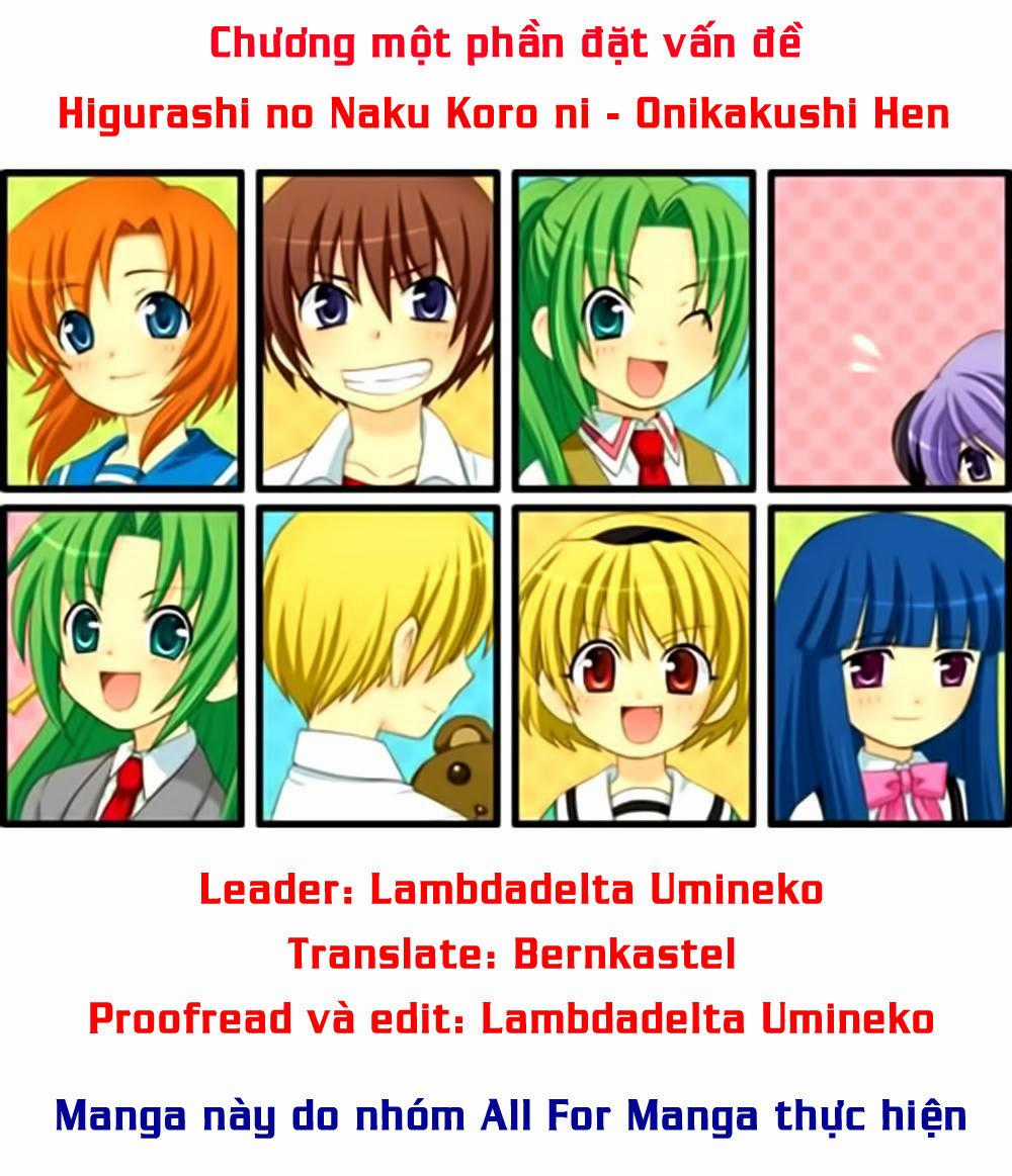 Higurashi No Naku Koro Ni - Onikakushi-Hen Chapter 1.1 trang 1