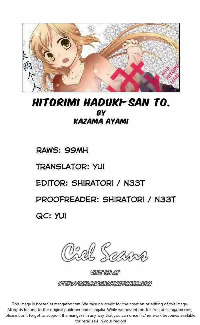 Hitorimi Haduki-san to Chapter 1.1 trang 1