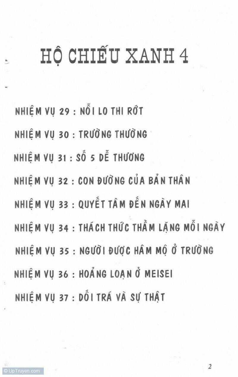 Hộ Chiếu Xanh Chapter 4 trang 1