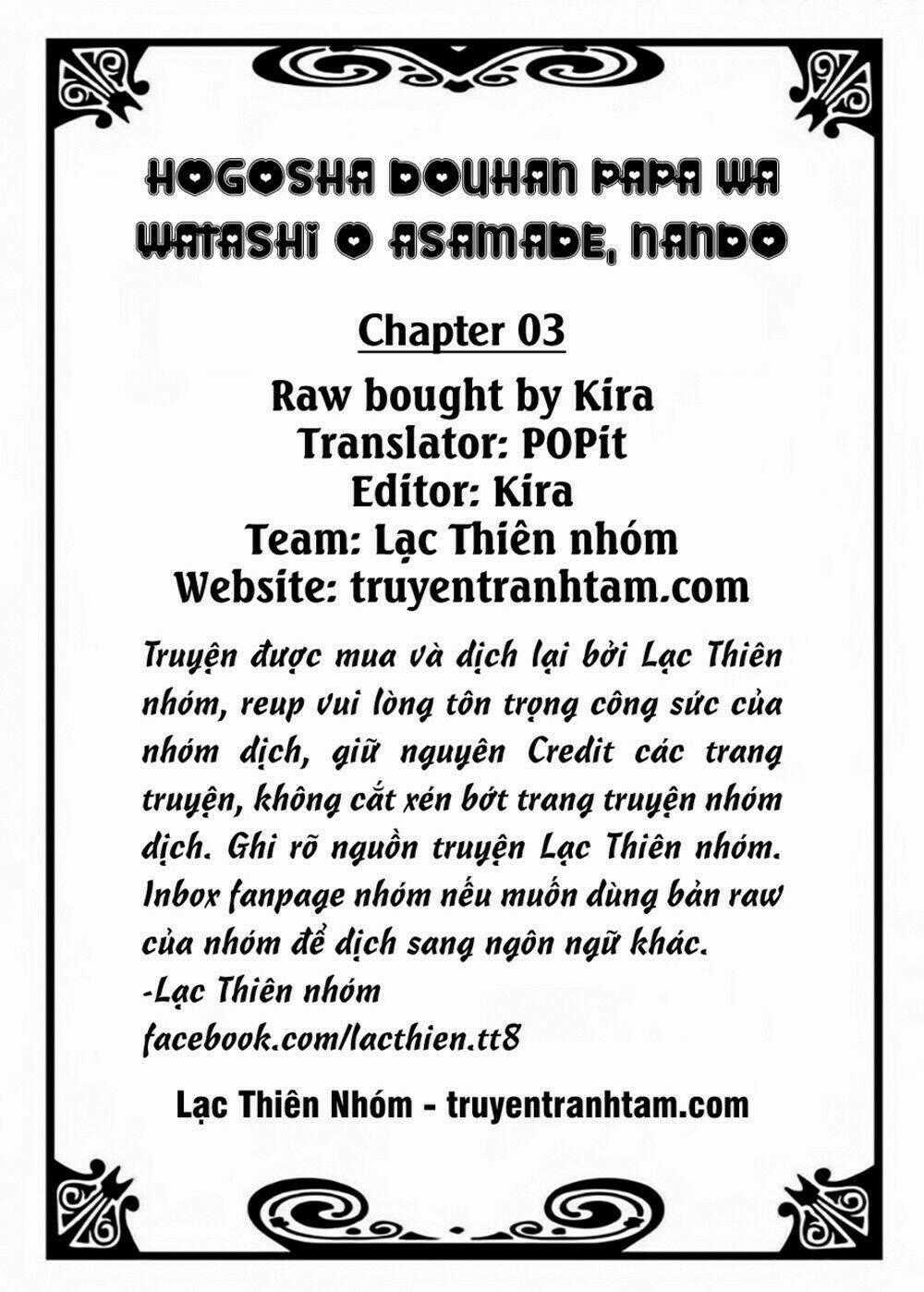 Hogosha Douhan Papa Wa Watashi O Asamade, Nando Mo Chapter 3 trang 1