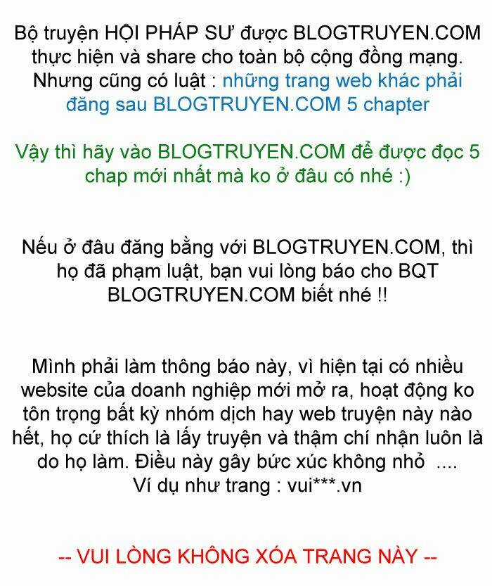 Hội Pháp Sư Chapter 1.1 trang 0