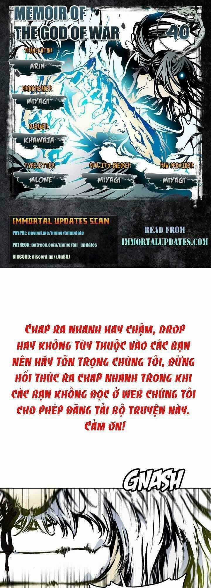 Hồi Ức Của Chiến Thần Chapter 40 trang 0