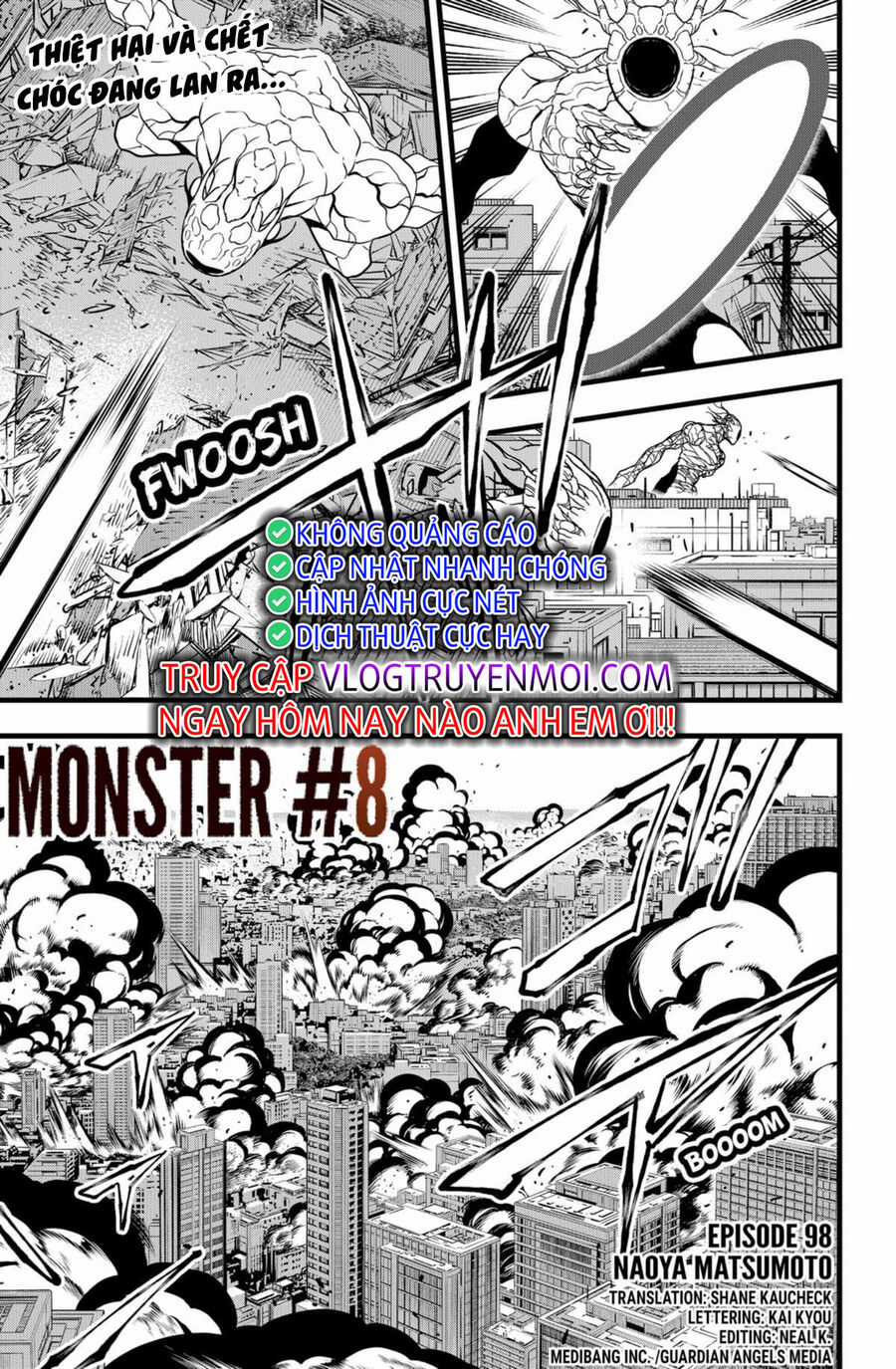 Hôm Nay - Tôi Hóa Kaiju Chapter 98 trang 0