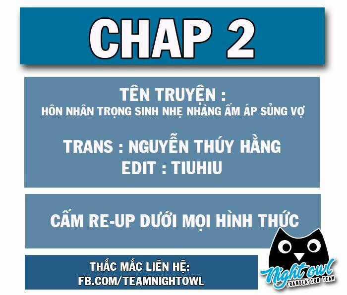 Hôn Nhân Trọng Sinh Nhẹ Nhàng Ấm Áp Sủng Vợ Chapter 2 trang 0