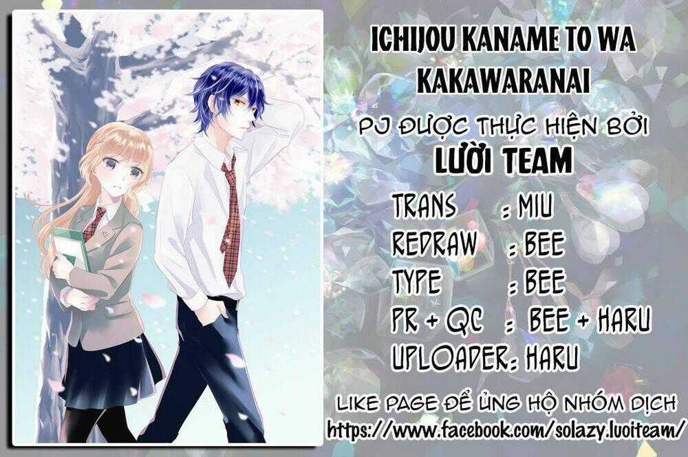 Ichijou Kaname To Wa Kakawaranai Chapter 8 trang 0