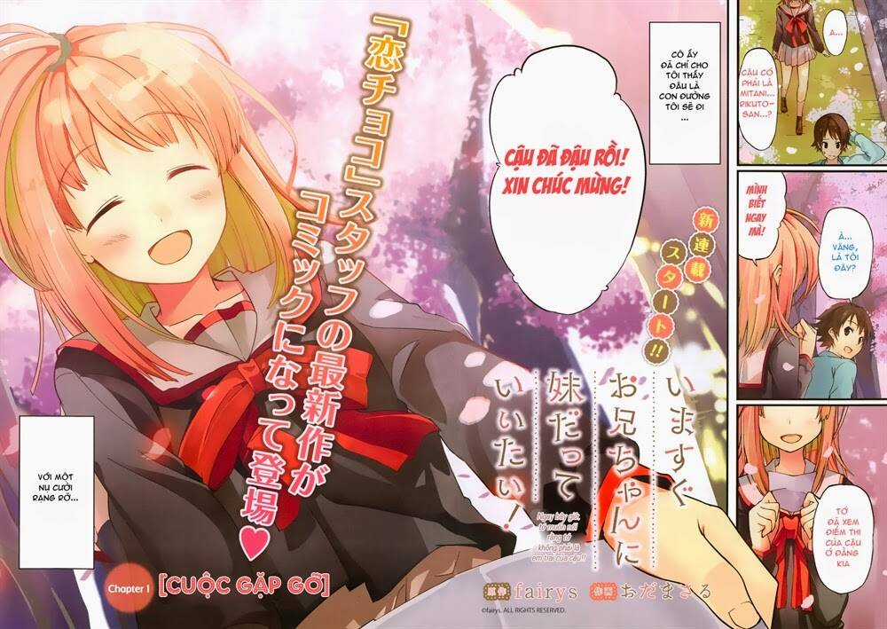 Imasugu Oniichan Ni Imouto Datte Iitai Chapter 1 trang 1