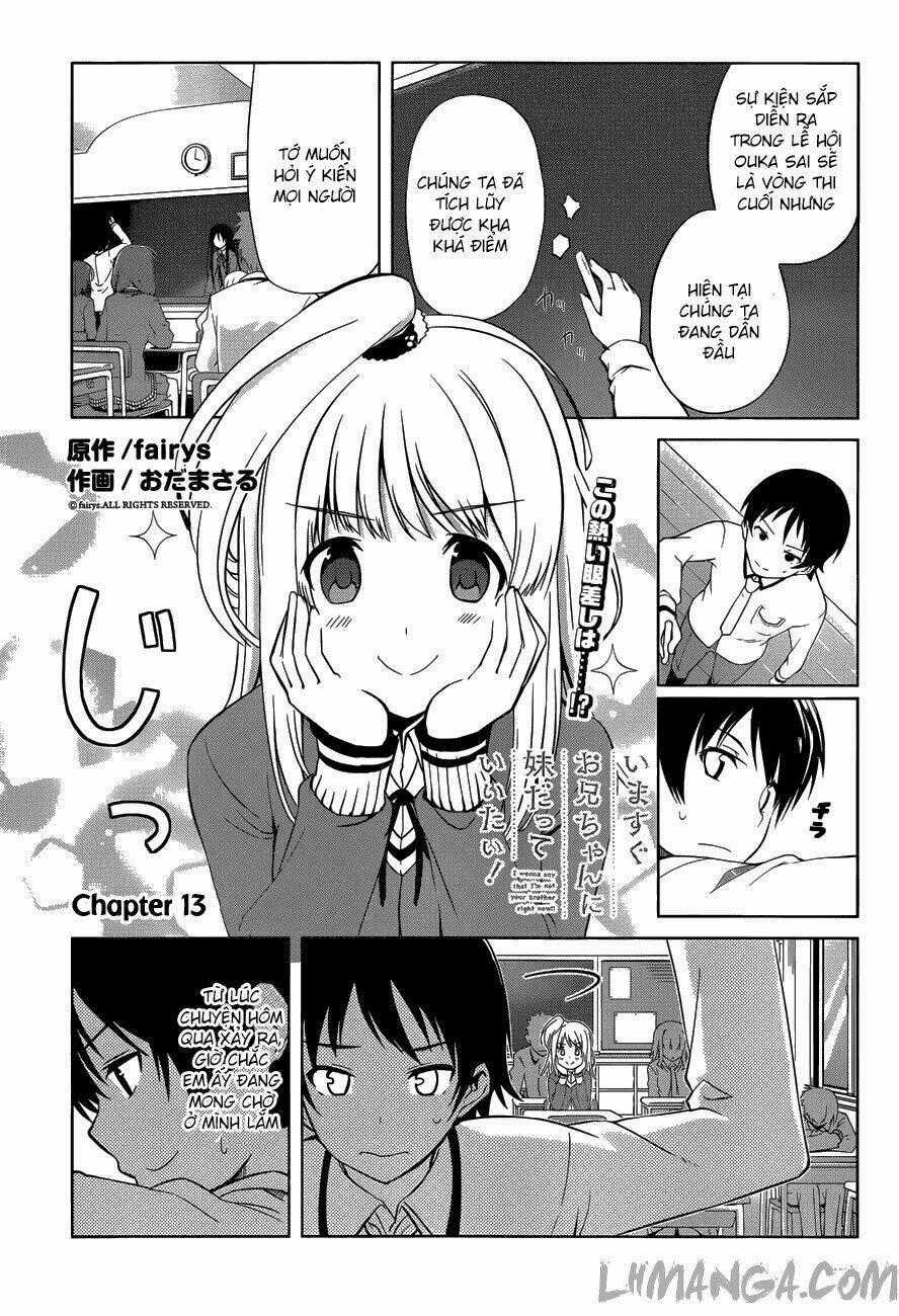 Imasugu Oniichan Ni Imouto Datte Iitai Chapter 13 trang 1