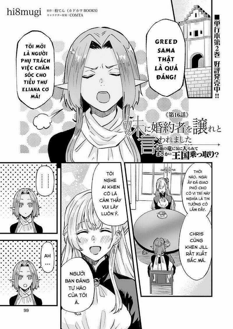 Imouto Ni Fiancee Wo Yuzure To Iwaremashita, Saikyou No Ryuu Ni Kiniirarete Masakano Okoku Nottori? Chapter 16 trang 1