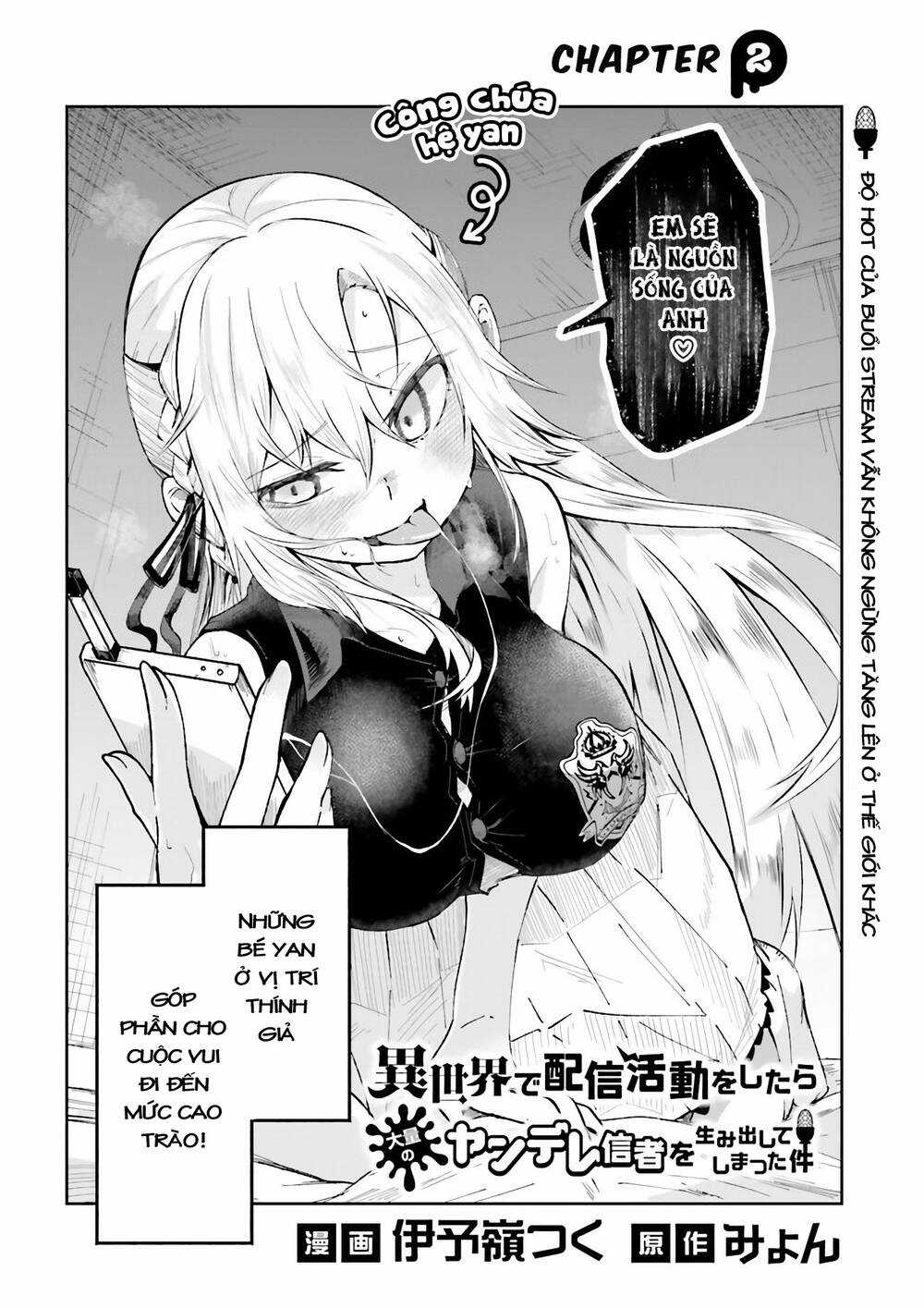 Isekai De Haishin Katsudou Wo Shitara Tairyou No Yandere Shinja Wo Umidashite Shimatta Ken Chapter 2 trang 1