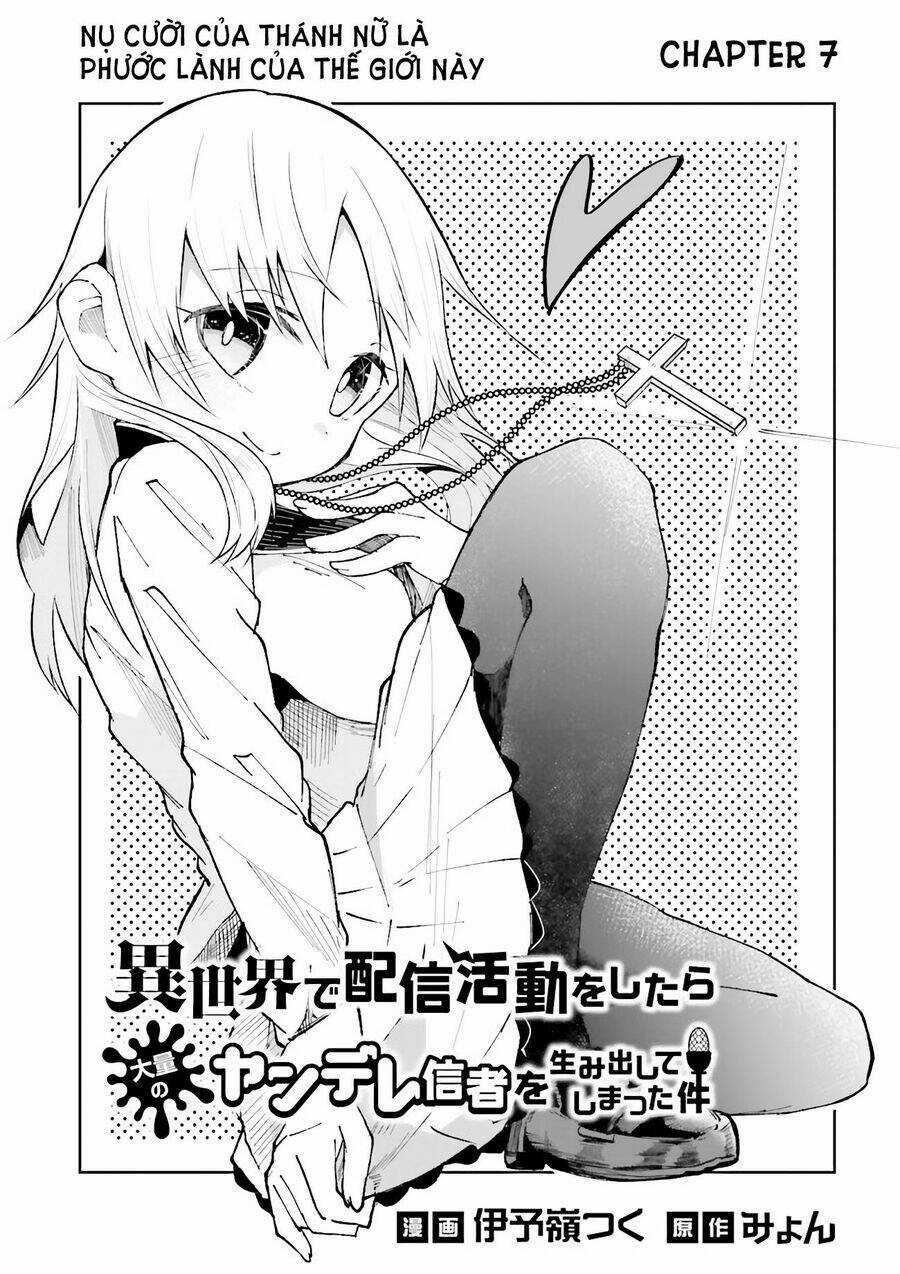 Isekai De Haishin Katsudou Wo Shitara Tairyou No Yandere Shinja Wo Umidashite Shimatta Ken Chapter 7 trang 0