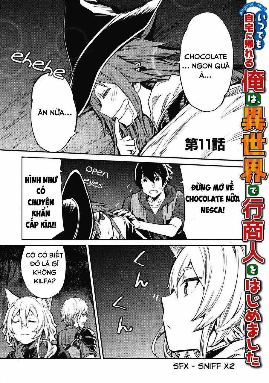 Itsudemo Jitaku Ni Kaerareru Ore Wa, Isekai De Gyoushounin O Hajimemashita Chapter 11 trang 1