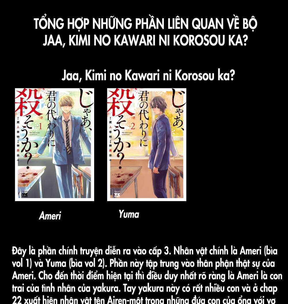 Jaa Kimi No Kawari Ni Korosou Ka ~ Prequel (Tiền Truyện) Chapter 10 trang 1