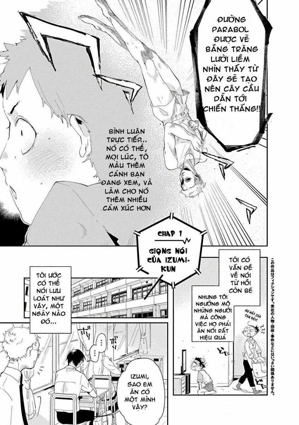 Jikkyou Izumi-Kun No Koi Moyou Chapter 1 trang 1