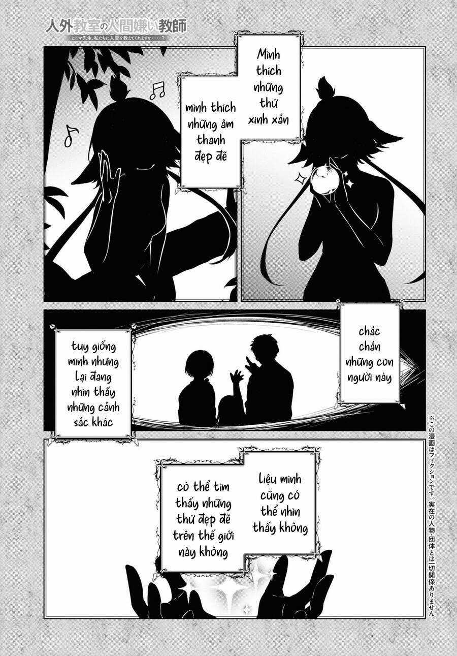 Jingai Kyoushitsu No Ningen-Girai Kyoushi: Hitoma-Sensei, Watashi-Tachi Ni Ningen O Oshiete Kuremasen Ka? Chapter 9 trang 1