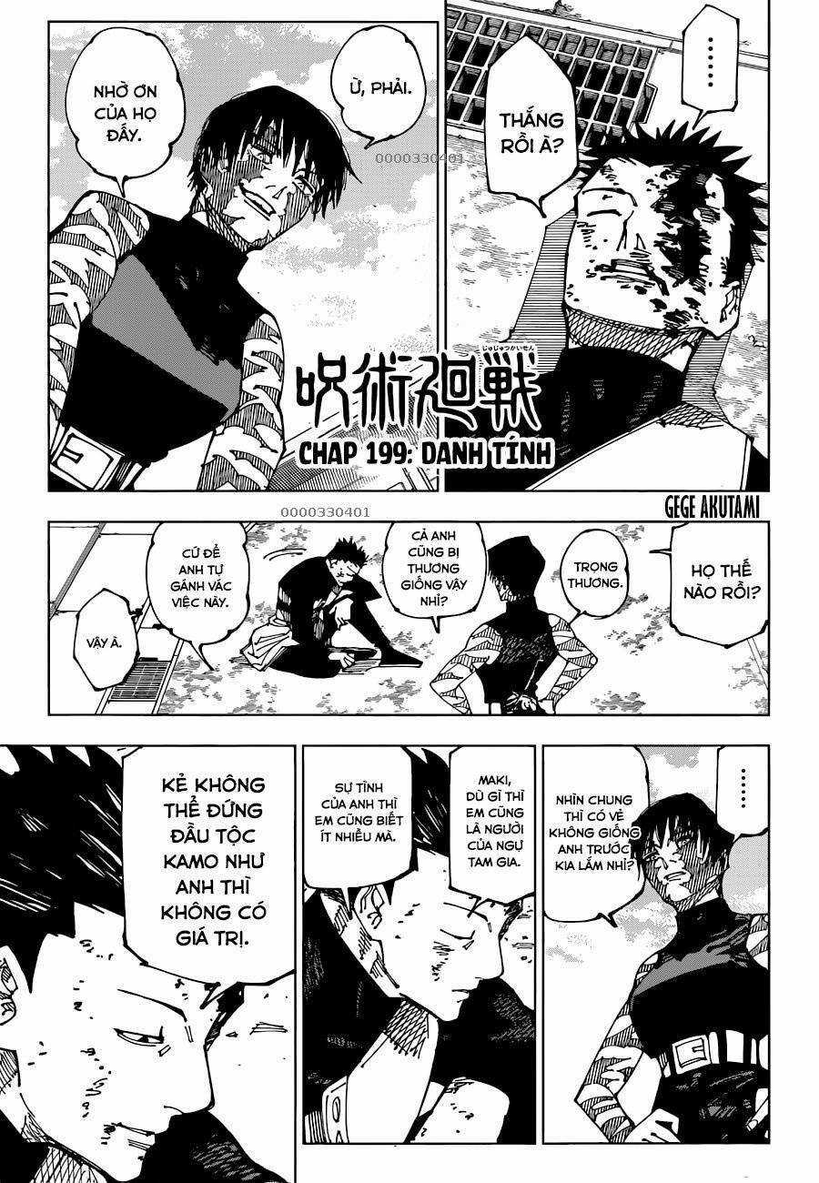 Jujutsu Kaisen - Chú Thuật Hồi Chiến Chapter 199 trang 1