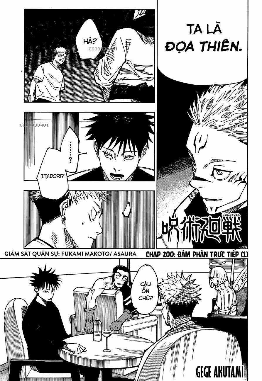 Jujutsu Kaisen - Chú Thuật Hồi Chiến Chapter 200 trang 1