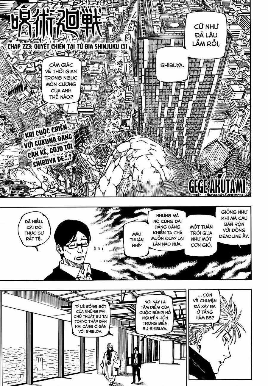 Jujutsu Kaisen - Chú Thuật Hồi Chiến Chapter 223 trang 1