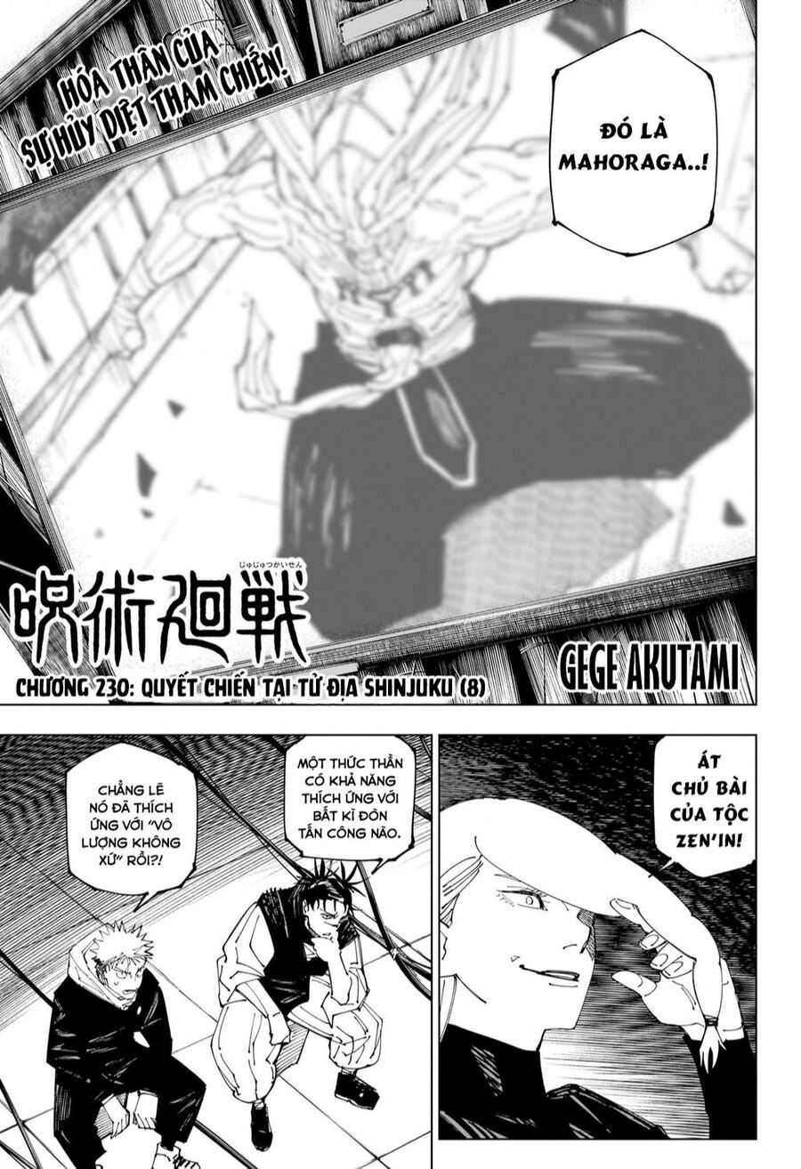 Jujutsu Kaisen - Chú Thuật Hồi Chiến Chapter 230 trang 1