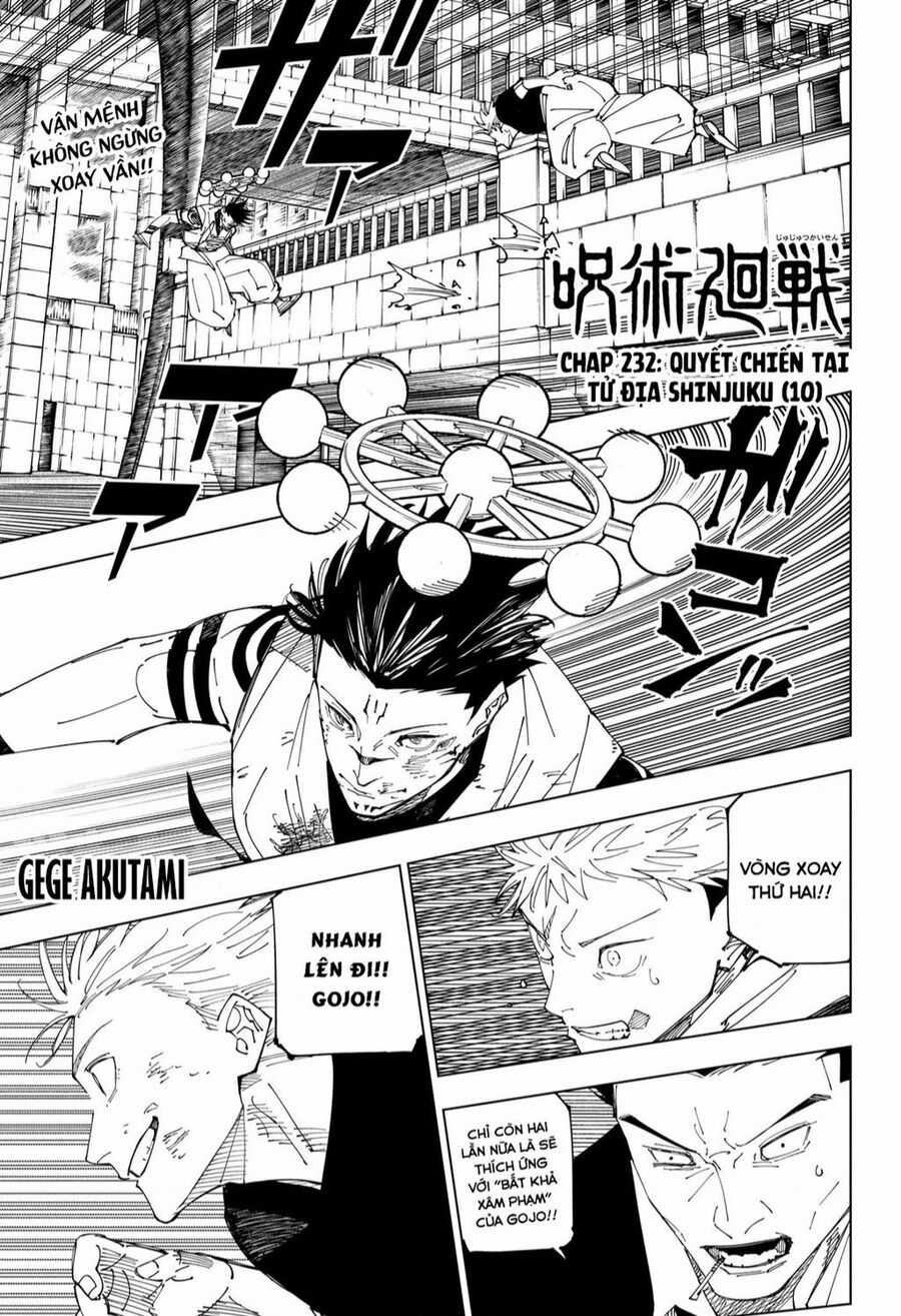 Jujutsu Kaisen - Chú Thuật Hồi Chiến Chapter 232 trang 1