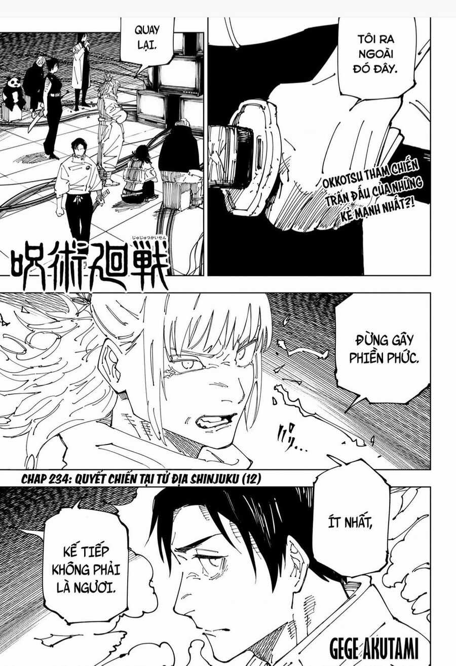 Jujutsu Kaisen - Chú Thuật Hồi Chiến Chapter 234 trang 1