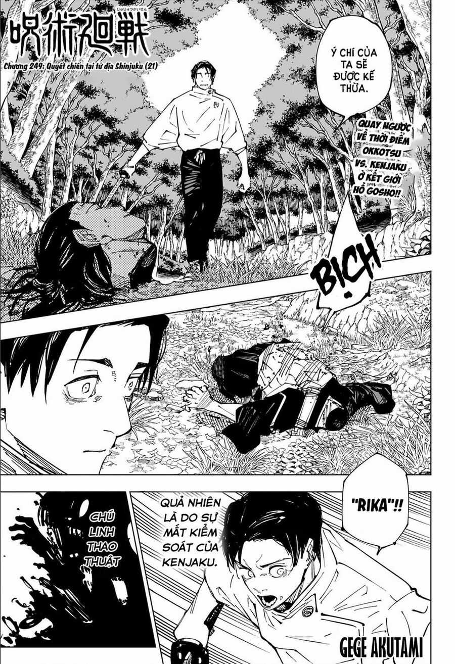 Jujutsu Kaisen - Chú Thuật Hồi Chiến Chapter 249 trang 1