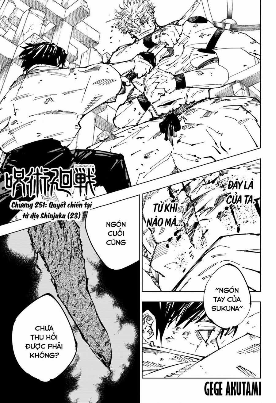 Jujutsu Kaisen - Chú Thuật Hồi Chiến Chapter 251 trang 1