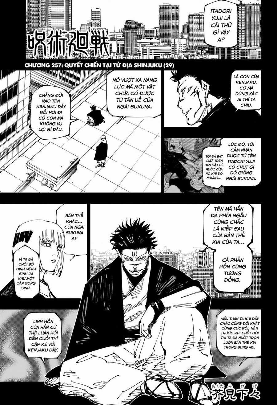 Jujutsu Kaisen - Chú Thuật Hồi Chiến Chapter 257 trang 1