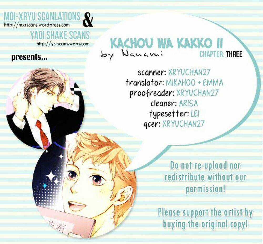 Kachou Wa Kakko Ii Chapter 3 trang 1