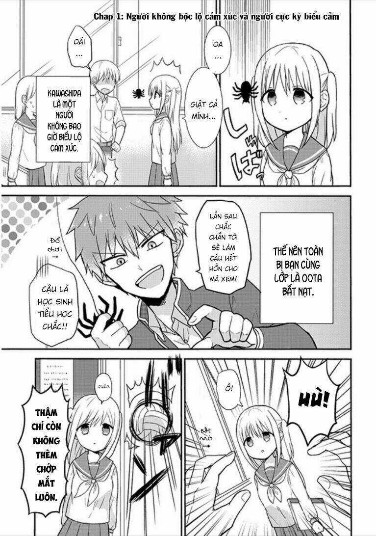 Kao Ni Denai Kashiwada-San To Kao Ni Deru Oota-Kun Chapter 1 trang 1