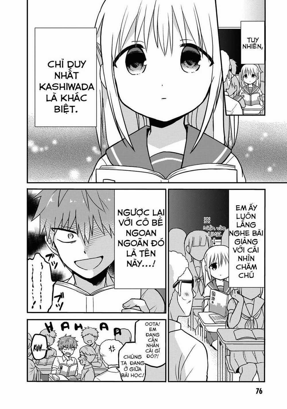 Kao Ni Denai Kashiwada-San To Kao Ni Deru Oota-Kun Chapter 8 trang 1