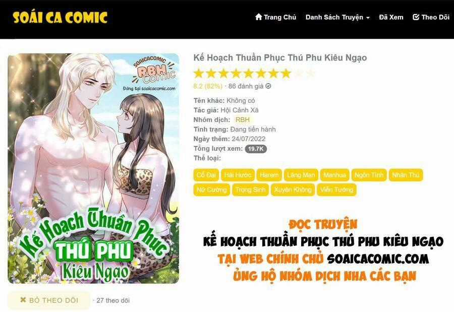 Kế Hoạch Thuần Phục Thú Phu Kiêu Ngạo Chapter 18 trang 0