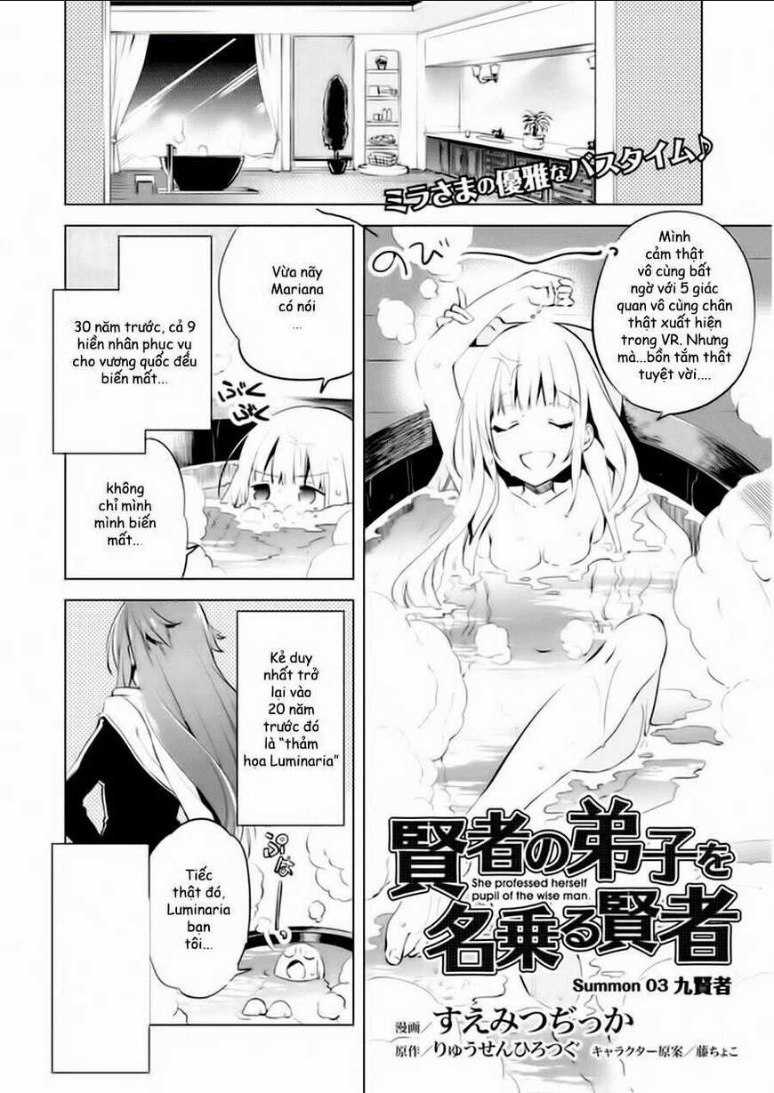 Kenja No Deshi Wo Nanoru Kenja Isekai! Chapter 3 trang 0