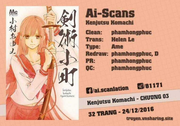 Kenjutsu Komachi Chapter 3 trang 0