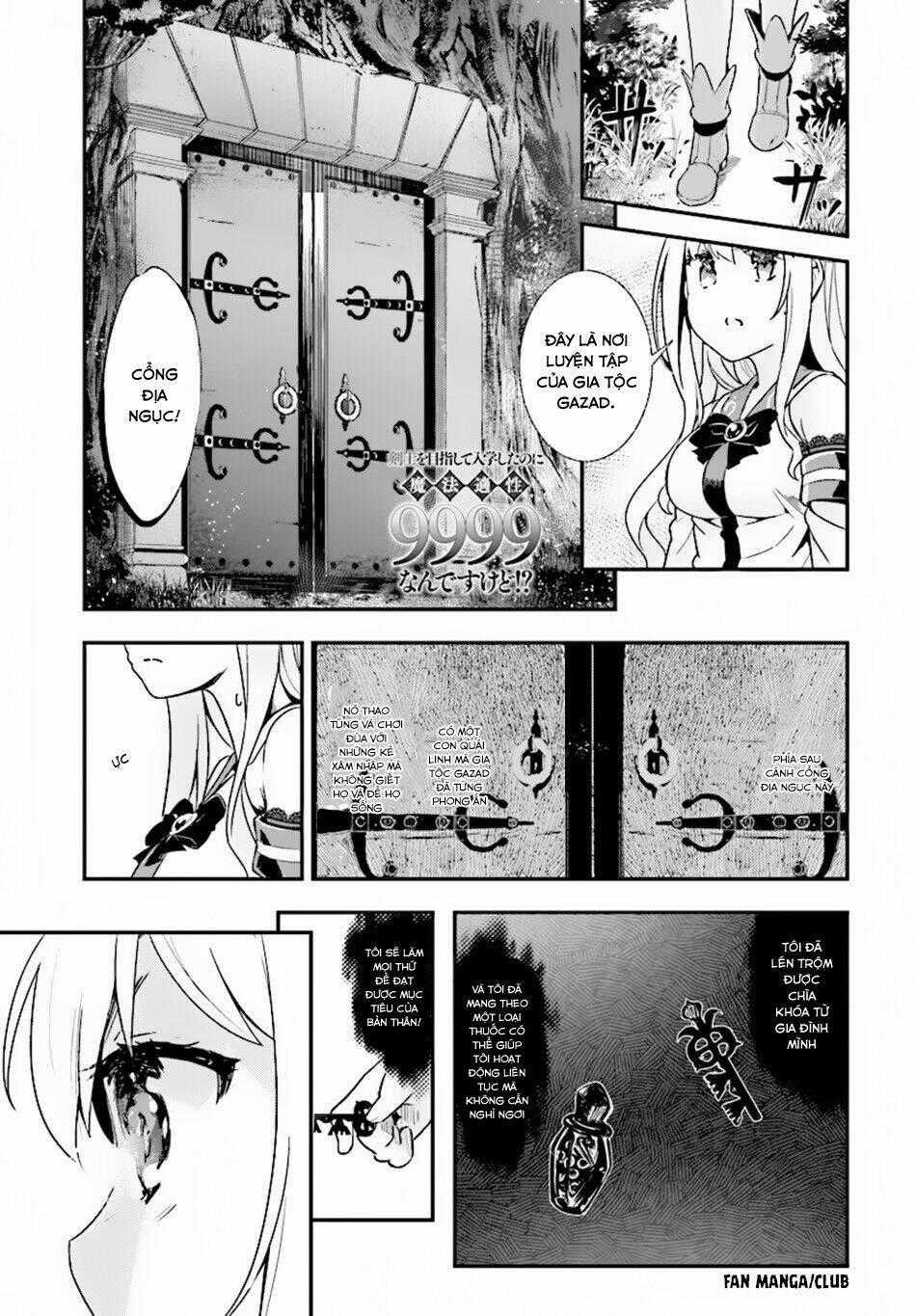 Kenshi O Mezashite Nyugaku Shitanoni Maho Tekisei 9999 Nandesukedo!? Chapter 8 trang 0