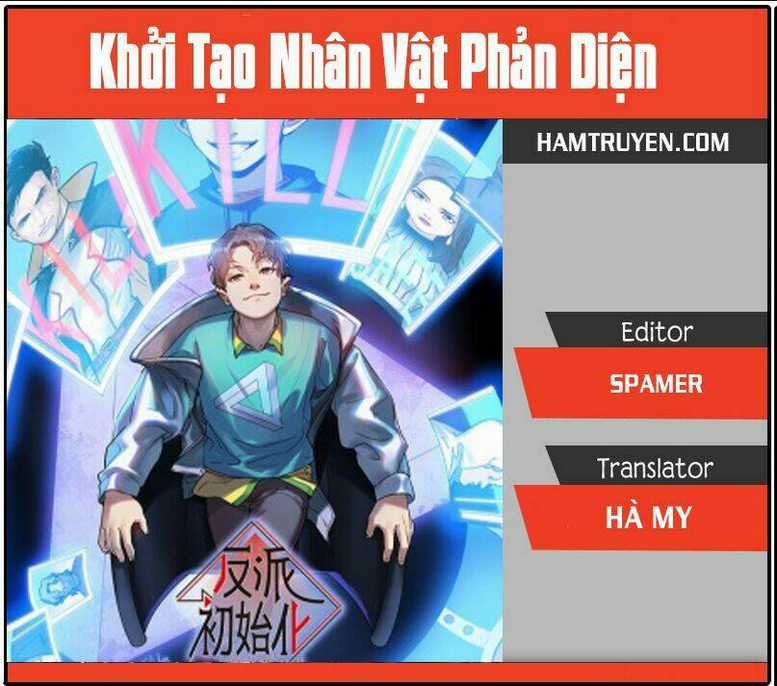 Khởi tạo nhân vật phản diện Chapter 1 trang 0