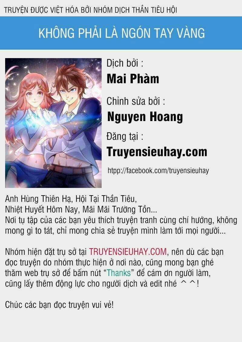 Không Phải Ngón Tay Vàng Chapter 1 trang 0