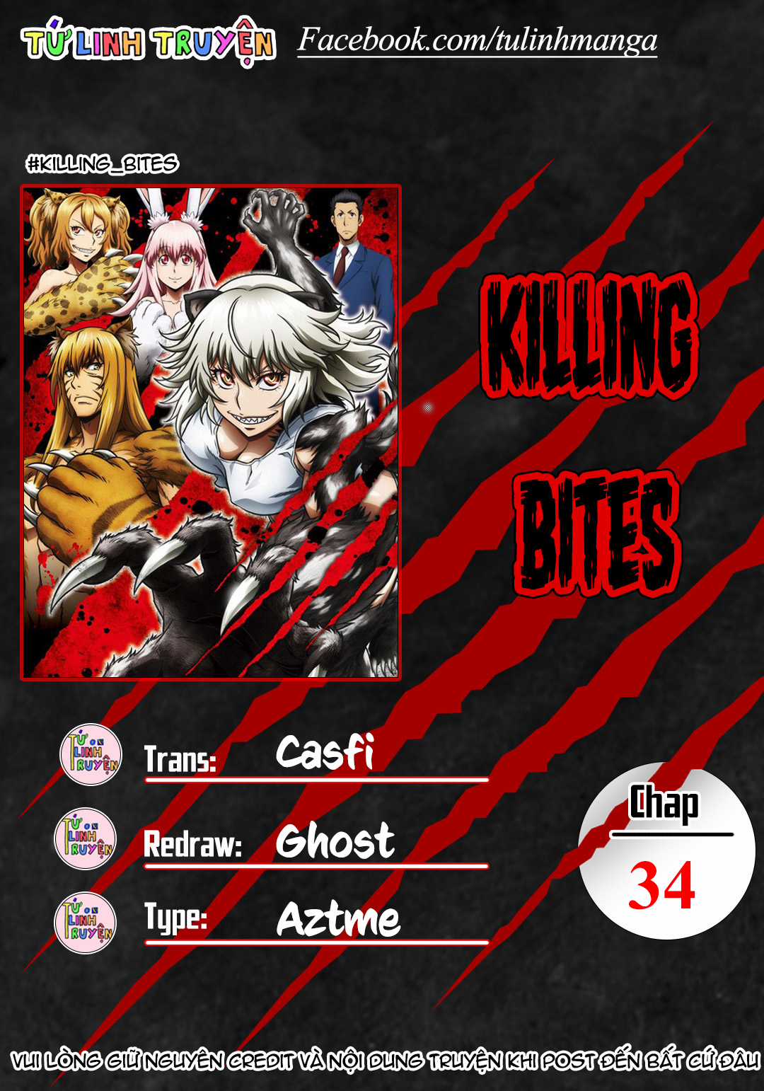 Killing Bites Chapter 34 trang 1