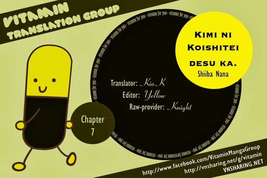 Kimi Ni Koishitei Desu Ka Chapter 7 trang 1