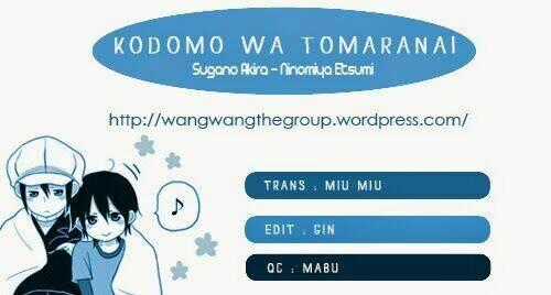 Kodomo wa Tomaranai Chapter 1 trang 0