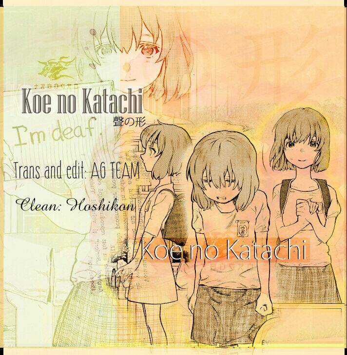 Koe No Katachi Chapter 10 trang 0