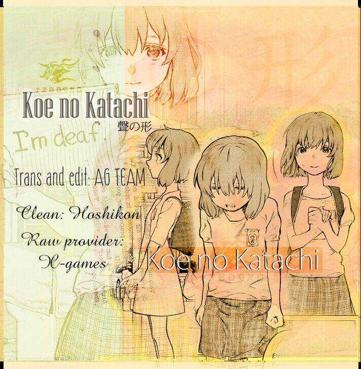 Koe No Katachi Chapter 15 trang 0