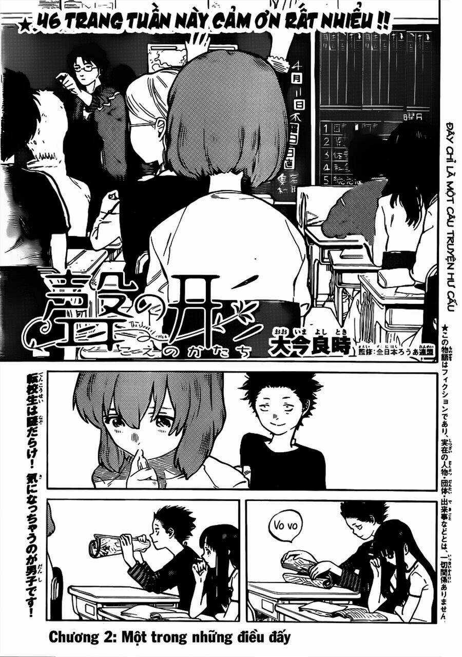 Koe No Katachi Chapter 2 trang 1