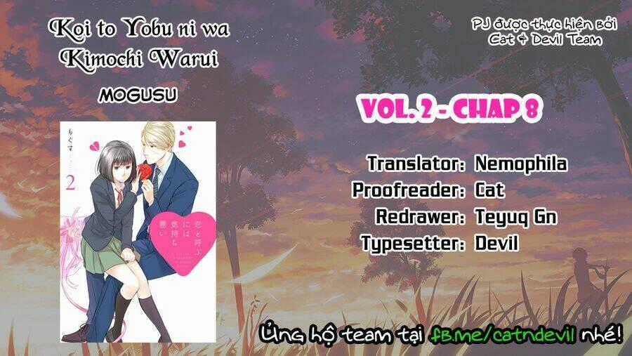 Koi To Yobu Ni Wa Kimochi-Warui Chapter 8 trang 0