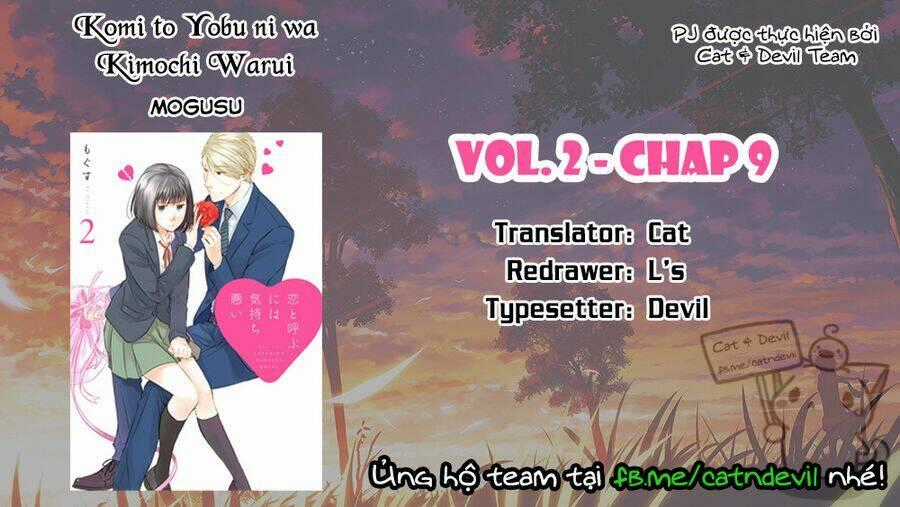 Koi To Yobu Ni Wa Kimochi-Warui Chapter 9 trang 0