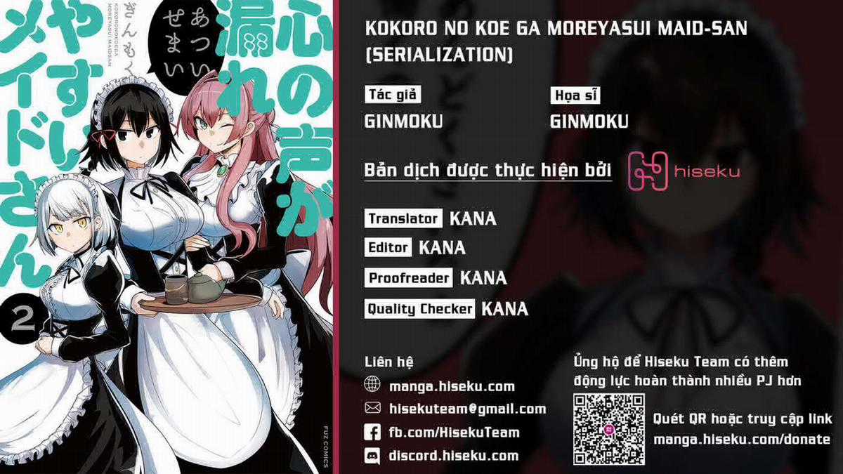 Kokoro No Koe Ga Moreyasui Maid-San Chapter 1 trang 0