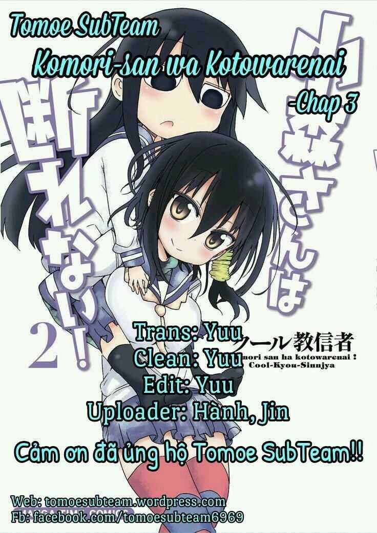 Komori-San Wa Kotowarenai Chapter 3 trang 0